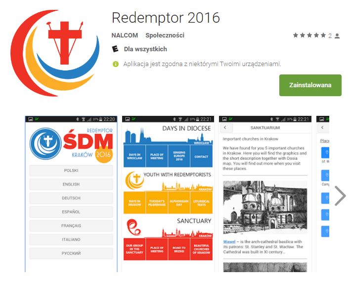 Aplikacja Redemptor 2016